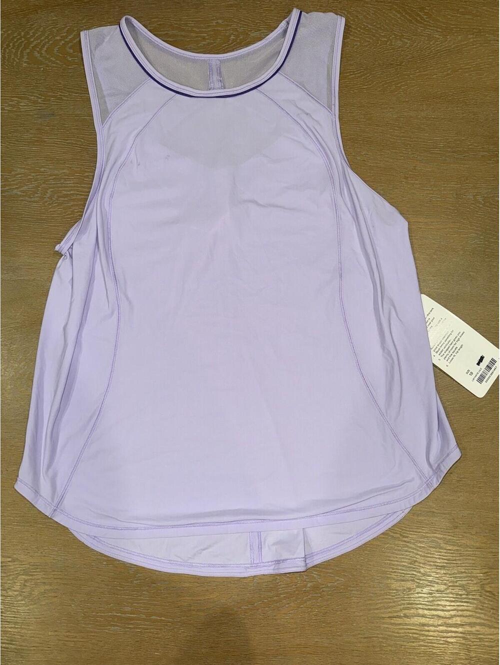 Lululemon Sculpt Tank Lilac SIZE 10 NWT Purple Lavender